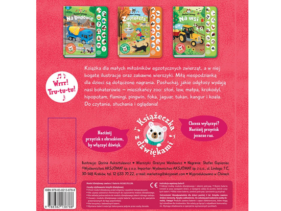 Axiom I listen and learn. At the zoo book with sounds and rhymes KS1138