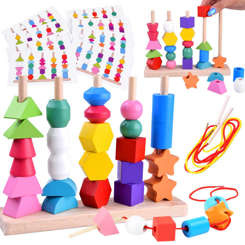 Wooden blocks 25pcs. educational puzzle ZA4758