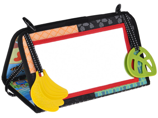 Foldable sensory toy with mirror + contrast book ZA5829