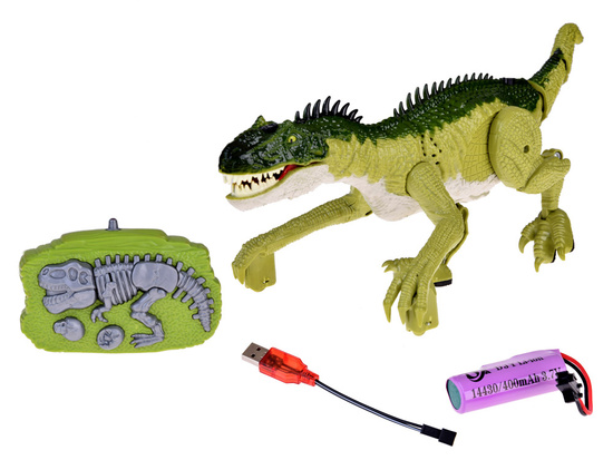 Green Dinosaur prehistoric toy controlled by remote control RC0632