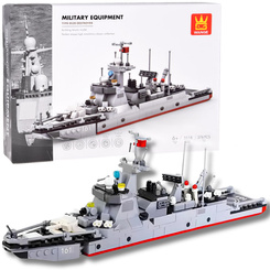 Technical Building Blocks Wange Type 052D Destroyer Warship 376 pcs ZA5673
