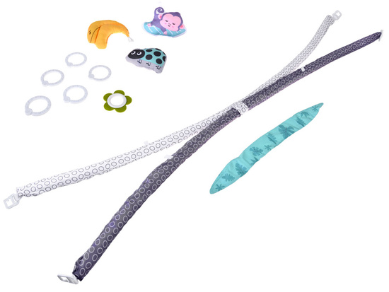 Large Educational Baby Play Mat + Soft Bolster Pillow + Toys ZA5824