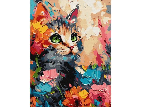 Paint by number kit 30x40cm KHO6598 Fluffy cat AP0094