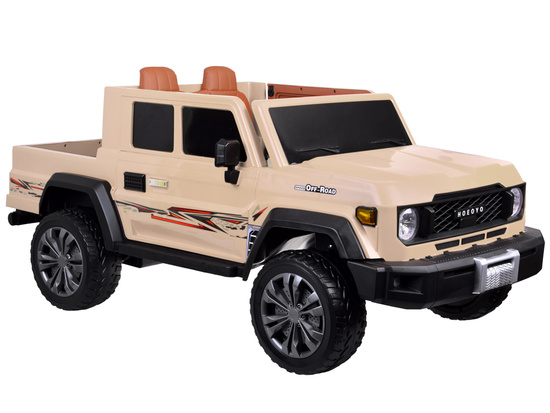 Duże auto  PICKUP na akumulator elektryczne dla dzieci 2os 4x4 paka PA0329
