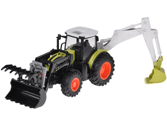 Remote-controlled tractor Backhoe loader bulldozer with remote control RC0718