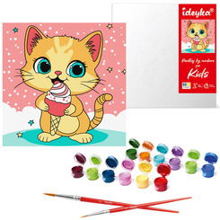 Painting by numbers for kids 25x25cm KHO6260 Raspberry ice cream AP0068