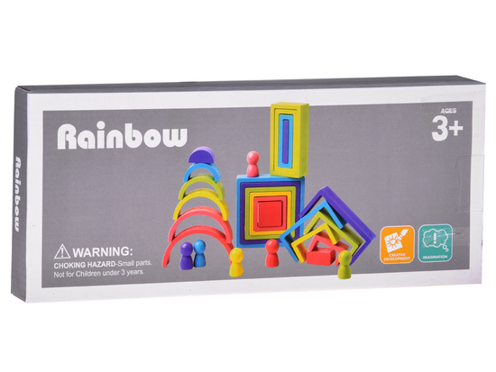 Wooden Montessori puzzle - pieces of different shapes ZA5859