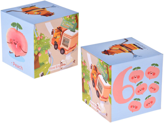 Educational cube puzzle for children - creative puzzle 10 pieces ZA5868