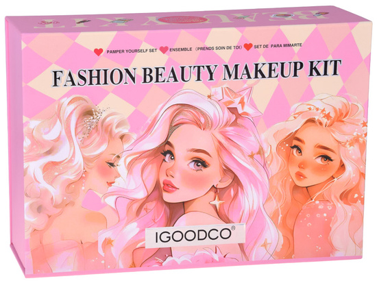 Large makeup set - a charming box with cosmetics and jewelry ZA5693