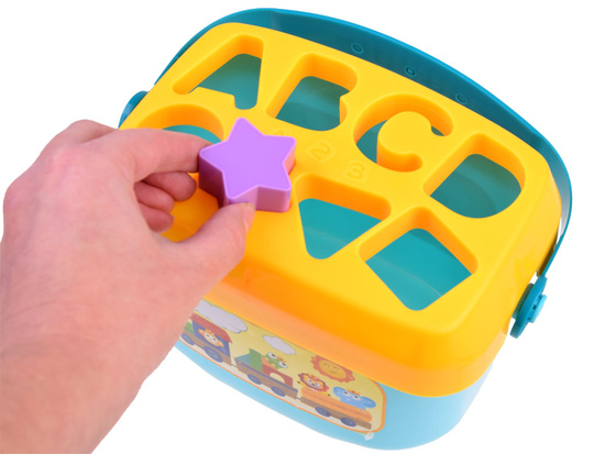 Educational set Bucket blocks letters SORTER 16pcs ZA3803