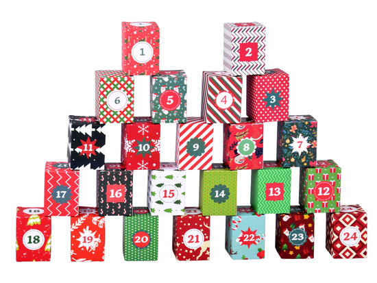 Kalendarz adwentowy PUZZLE - 24 świąteczne układanki w stylu VINTAGE ZA5885