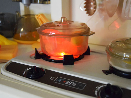 Interactive bright kitchen for children + effects: light and sound pair ZA5766
