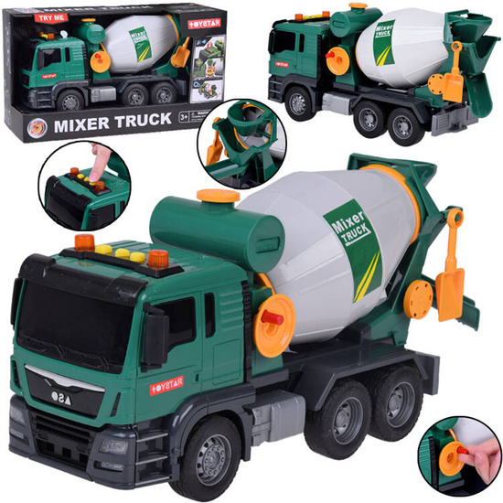 Concrete Mixer Car with Sound Effects Realistic Construction Fun ZA5227