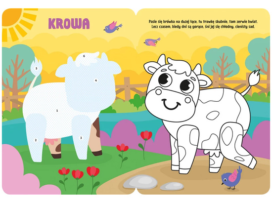 Aksjomat Koloruję i naklejam. Zwierzątka na wsi. KS1071