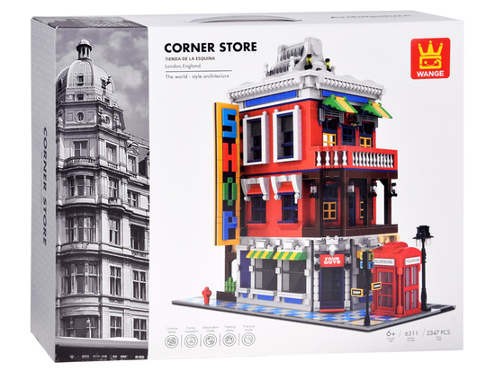 Blocks SERIES World-architecture style CORNER SHOP London 2347ele ZA5748