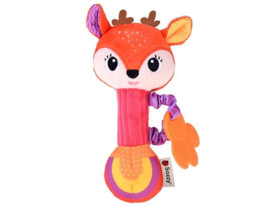 Charmant Rattle Teether Plush Toy Deer for a Child ZA5771