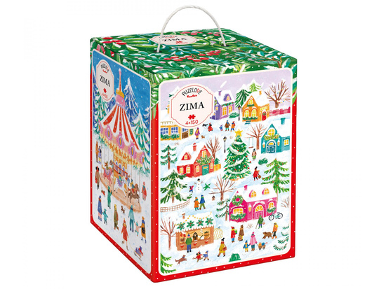 Puzzlove CzuCzu Winter 4 puzzles of 150 pieces ZA6114