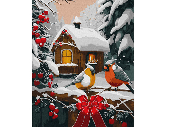 Painting by numbers 40x50 cm KHO6534 Snow fairy tale AP0108