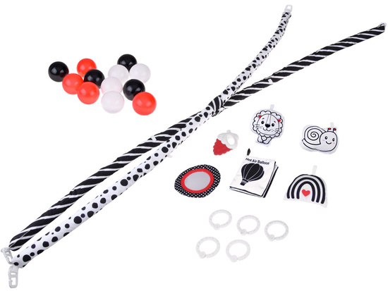 Contrasting educational mat playpen + balls rustling book ZA5826