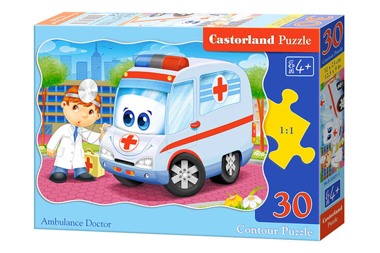 Puzzle 30 pcs.  Ambulance Doctor