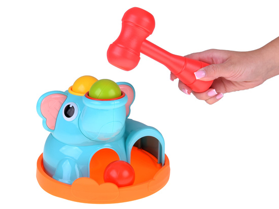 Educational Toy Elephant Sorter Hammer with Balls ZA5910