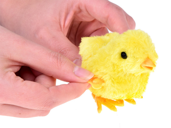 Wind-up yellow CHICKEN - stomping Easter chicken ZA4993