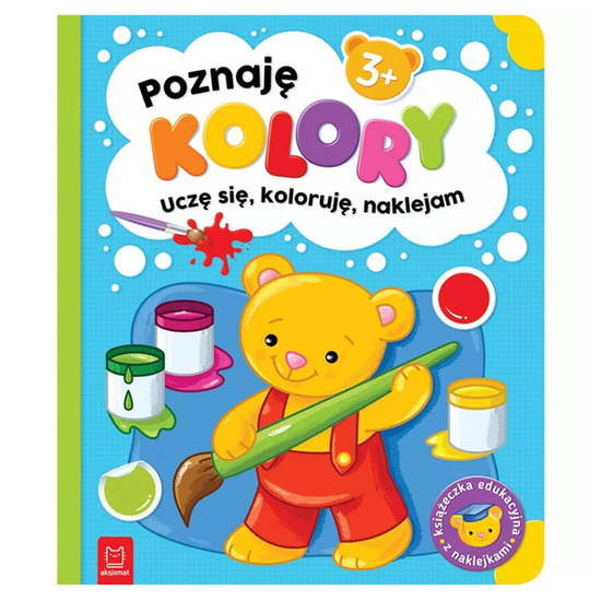Aksjomat Poznaję kolory. Uczę się, koloruję, naklejam. 3+ KS0974
