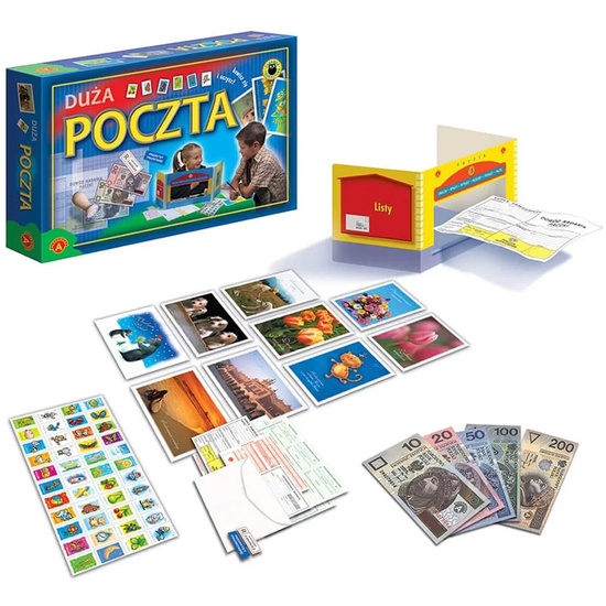 Alexander Poczta Duża - educational set with window, stamps and money ZA6081