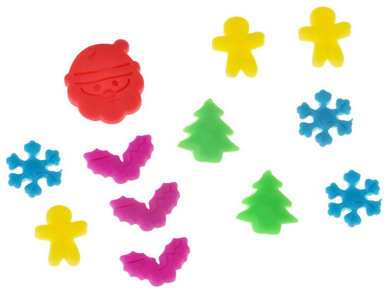 Set of clay + Christmas themed molds ZA5764