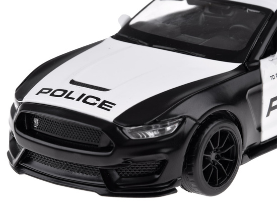 Auto metalowe policja Ford Shelby GT350 skala 1:32 światła koguty ZA4610