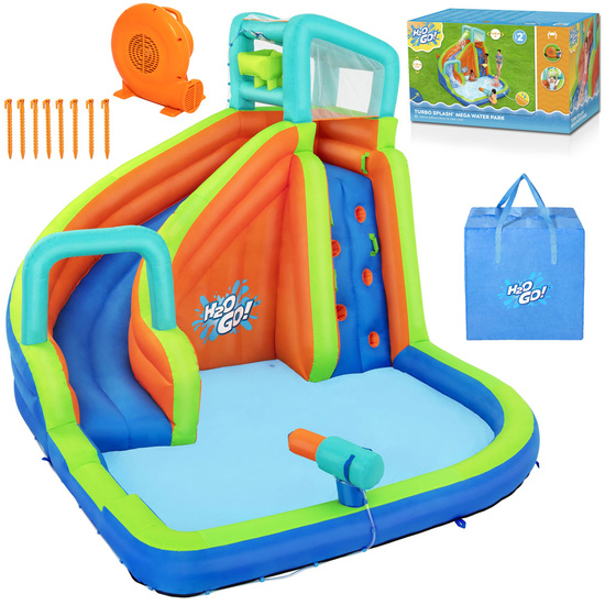 Bestway Wodny PLAC ZABAW H2O Go 365x320x270cm zjeżdżalnia i wyrzutnia 53408