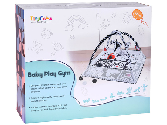 Contrasting educational mat playpen + balls rustling book ZA5826