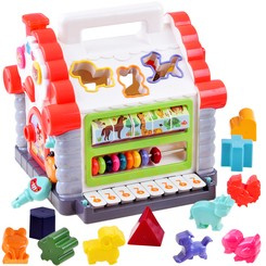 Interactive House sorter animal blocks ZA3518