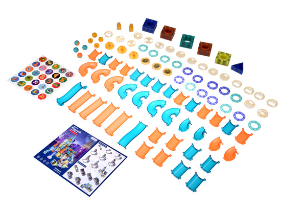 3D GLOWING magnetic blocks - Build a ball track KULODROM 116 pieces ZA5894