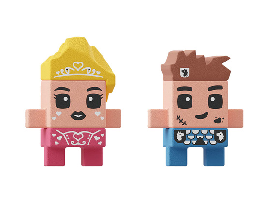 Marioinex Klocki mini wafle Wieża Fantazji 148ele 2 figurki  ZA5493