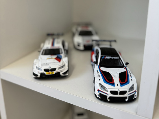 Metal sports car model BMW M3 DTM scale 1:32 sounds lights ZA4608