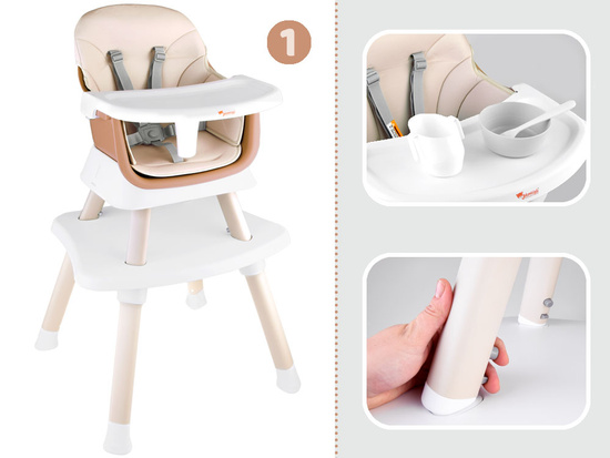 High chair, feeding chair Set 6in1 ZA4142