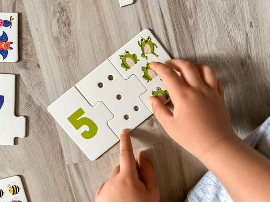 Captain Science Sensory Puzzle Numbers - I touch, arrange and learn ZA6085