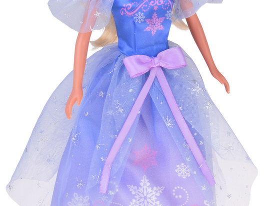 Princess doll in a ball gown with a white horse and carriage ZA5419