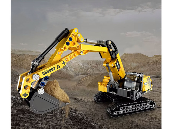 CaDA Technical construction blocks EXCAVATOR movable element 467pcs ZA4630