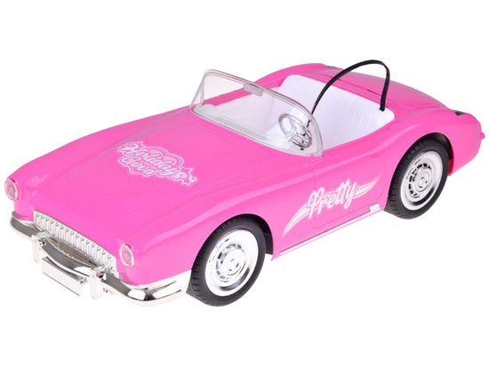 Remote-Control Retro Cadillac Car + Elegant Doll in Fur RC0745