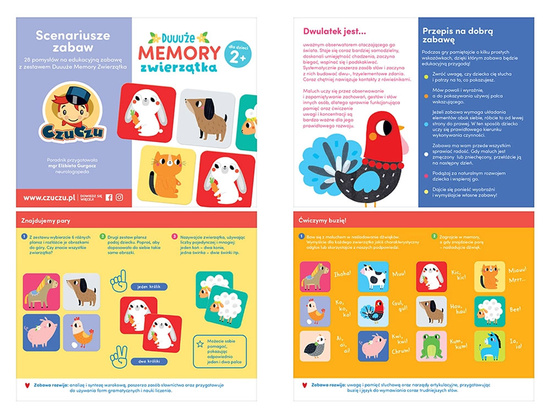 CzuCzu Duuuże Memory Vehicles educational game ZA4074