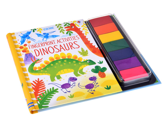 Creative finger painting book DINOSAURS 64 pages 7 colors AP0048