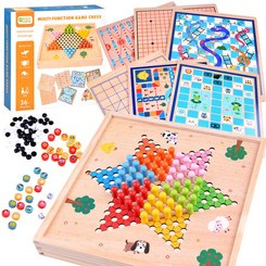 Board game 8 in 1 wooden set of games GR0494