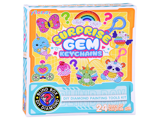 Do it yourself DIY Fairytale collage - diamond embroidery - key rings ZA6021