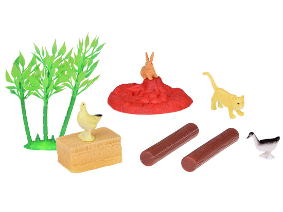 Farm Animals Set Farm Horse Cow Dog Duck 27 pieces ZA5069