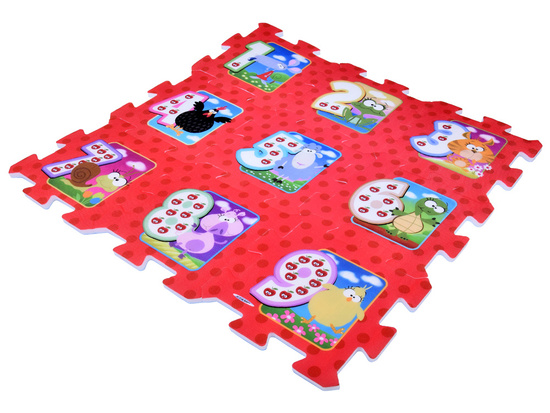 Foam puzzle ANIMALS and NUMBERS Baby mat 93x93cm ZA3147