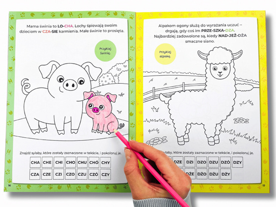 Kapitan Nauka Kolorowanka sylabowa. Na wsi KS1211