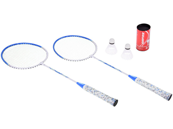 Badminton set in a zipped case Rackets + shuttlecocks SP0819