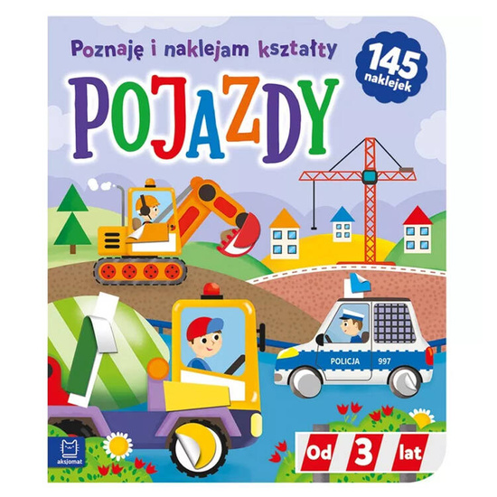 Aksjomat Pojazdy. Poznaję i naklejam kształty od 3 lat KS0963